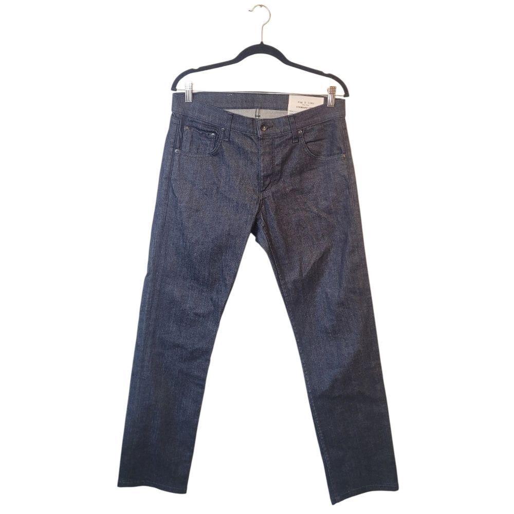 Rag & Bone Tonal Rinse Dark Denim Standard Issue Slim Fit Jeans Men's Size 31